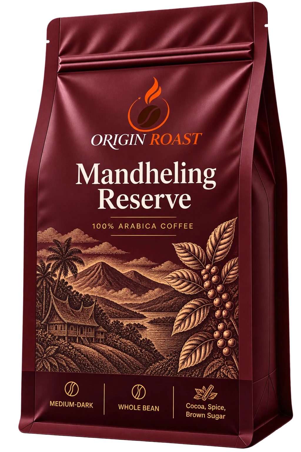 Mandheling reserve coffee bag